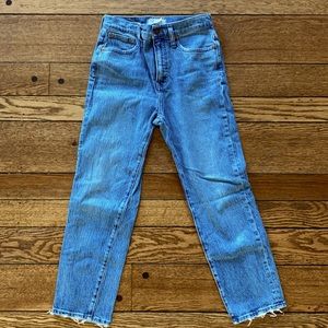 Madewell classic straight denim